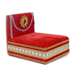 Divine Embrace: Laddu Gopal's Enchanting Velvet Sleeping Bed Small