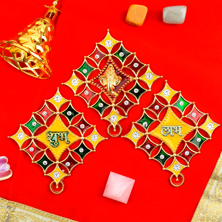 Decor Shubh Labh and Ganesha Stickers | India’s Largest Pooja Accessories Brand – www.satvikstore.in