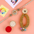 Designer Bhaiya Bhabhi Rakhi Set for Raksha Bandhan India’s Largest Pooja Accessories Brand – www.satvikstore.in
