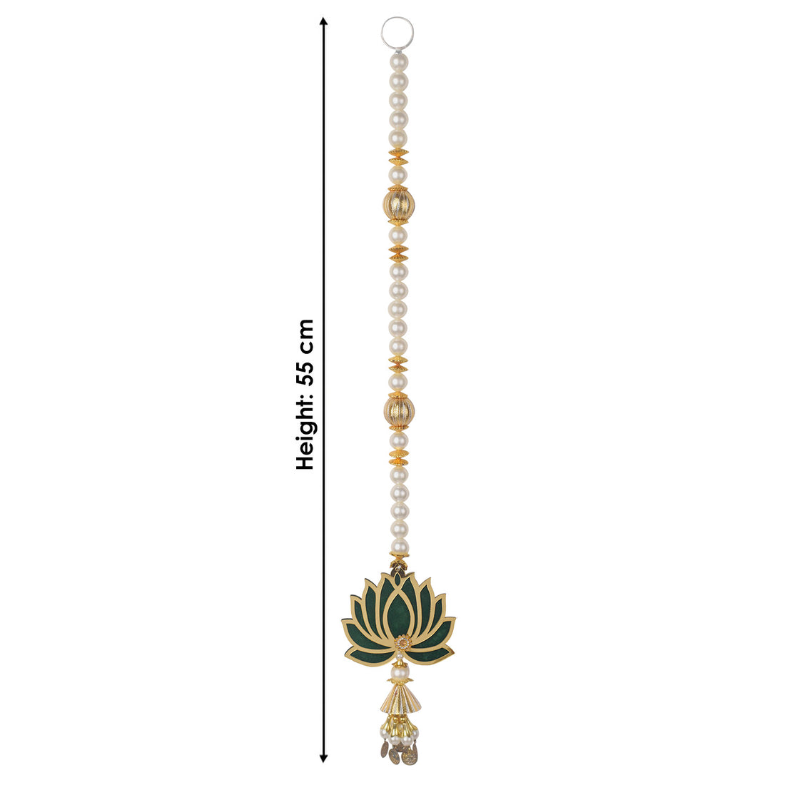 Graceful Lotus with Pearls Door Side Hanging for Festive Decor