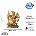 Embrace the divine power and energy of Kali Mata with this intricately handcrafted 6-inch Brass Kali Mata Idol. Known as the goddess of destruction, transformation, and liberation, Kali Mata represents the removal of negativity and the triumph of good over evil.