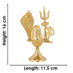 Charming Pure Brass Shivling (6.3 Inch) Puja Store Online Pooja Items Online Puja Samagri Pooja Store near me www.satvikstore.in