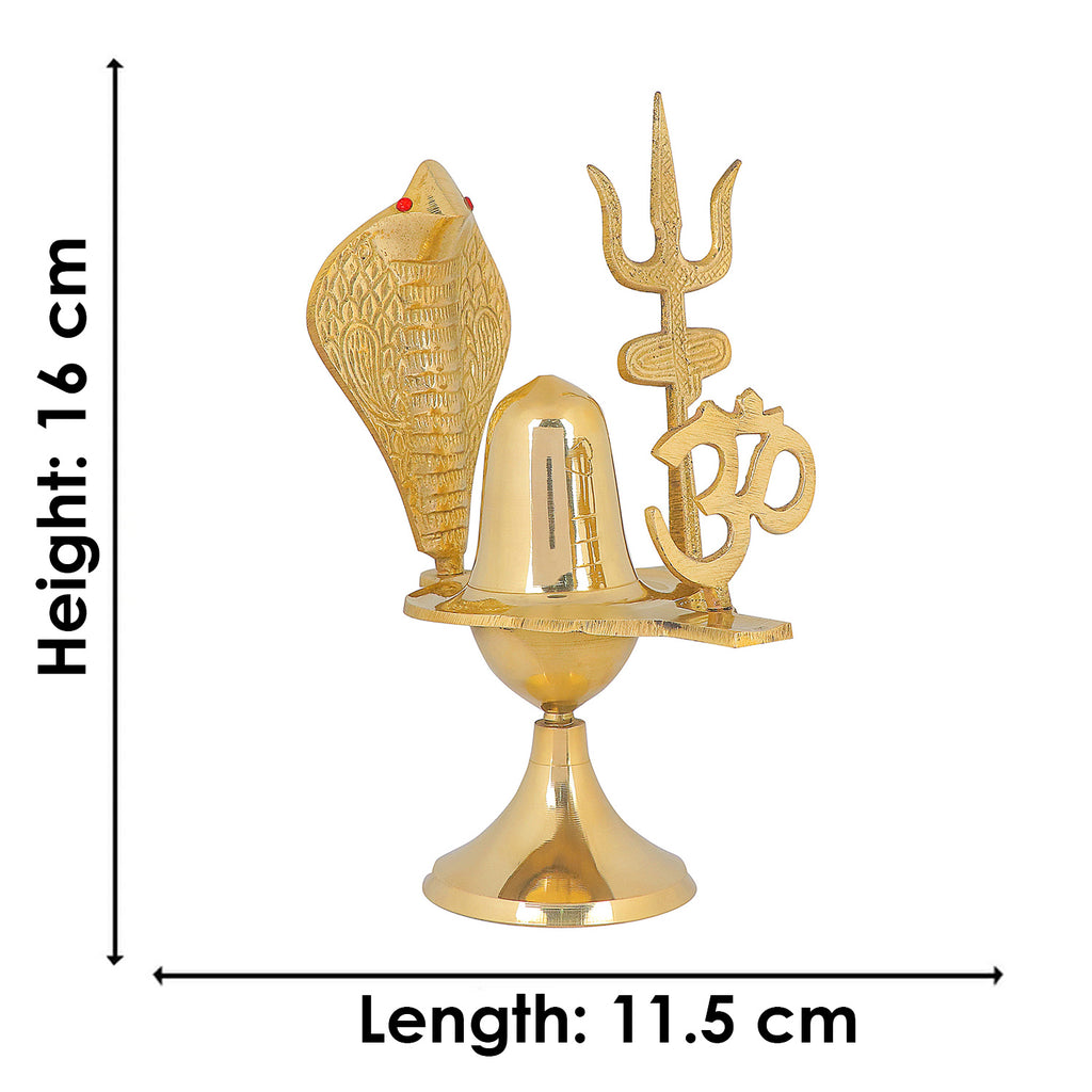 Charming Pure Brass Shivling (6.3 Inch) Puja Store Online Pooja Items Online Puja Samagri Pooja Store near me www.satvikstore.in