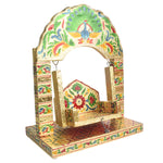 Peacock Frame Meenakari Designed Laddu Gopal Jhula