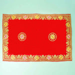 Flower Designer Velvet Aasan | India’s Largest Pooja Accessories Brand - www.satvikstore.in