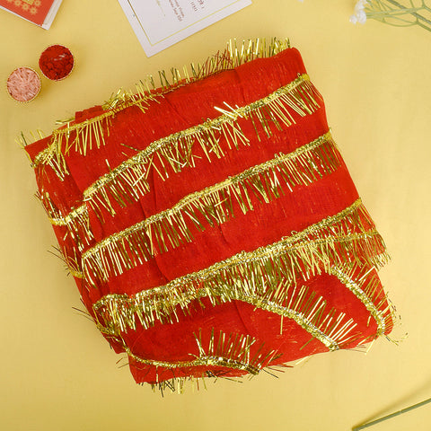 Traditional 60x30 inch Full Size Mata Chunni for grand Mata idol decoration and pooja rituals – India’s Largest Pooja Accessories Brand – www.Satvikstore.in