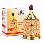 Pure Brass Crystal Glow Chimney Diya
