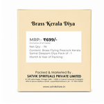Handcrafted Brass Flying Peacock Kerala Samai Deepam Puja Diya