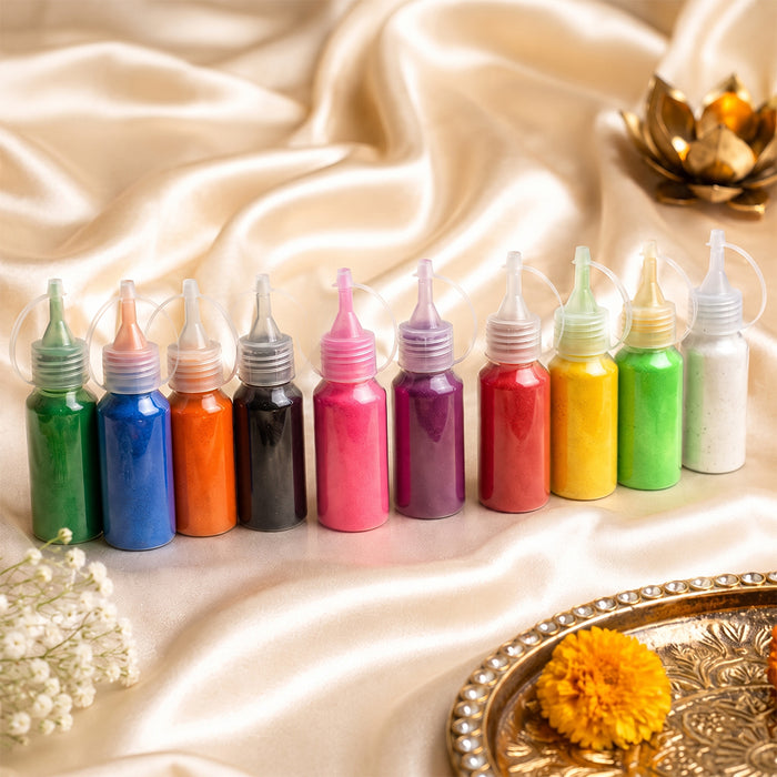 Rangoli Colors (10 Pc Bottle Pack)