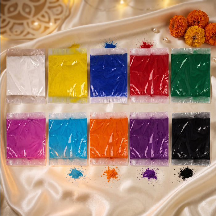 Rangoli Colors (10 Pc Pouch Pack)