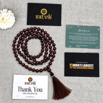 108 Beads Purple Ruby Stone Healing Mala for Meditation & Spiritual Growth