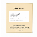 Lord Ganesh on Leaf Patta Wall Hanging - White