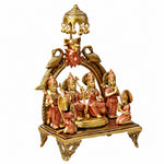 13.5 Inch Brass Ram Panchyat Idol