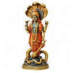 17 Inch Brass Vishnu Standing with Sheshanag