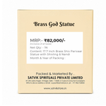 17.7 Inch Brass Shiv Parivaar Statue with Shivling & Nandi