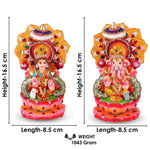 Designer Handcrafted Clay Laxmi Ganesh Idols