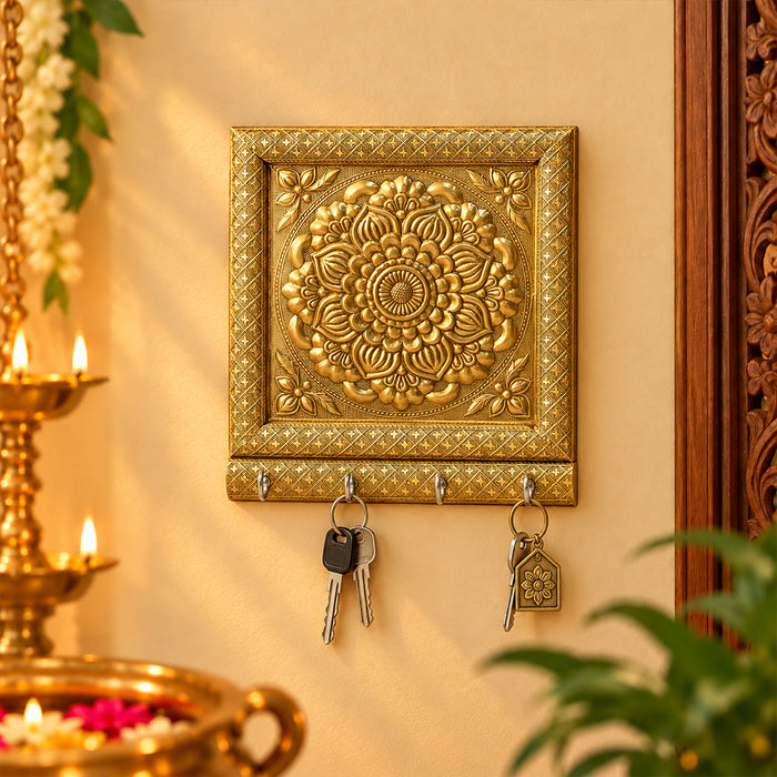 Cultural Impressions Embossed Meenakari Key Organizer