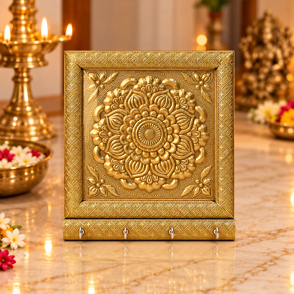 Cultural Impressions Embossed Meenakari Key Organizer