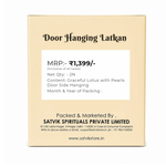 Graceful Lotus with Pearls Door Side Hanging for Festive Decor