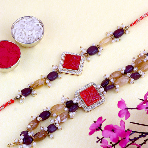 Handcrafted Bhaiya Bhabhi Rakhi Set India’s Largest Pooja Accessories Brand – www.satvikstore.in
