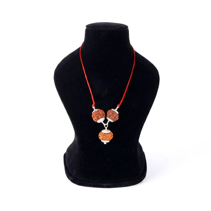 Kalsarp Dosh Kavachh bracelet with 8 9 10 Mukhi Rudraksha for protection and dosha relief Nepal beads. India’s Premium Rudraksha Jap Mala Brand - www.satvikstore.in