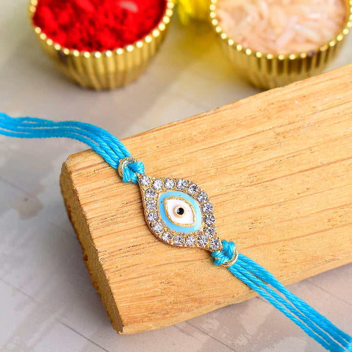Leaf Evil Eye Rakhi online | India’s Largest Pooja Accessories Brand – www.satvikstore.in