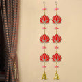 Lotus with Bells Wall Hanging Backdrop | 
India’s Largest Pooja Accessories Brand – www.satvikstore.in
