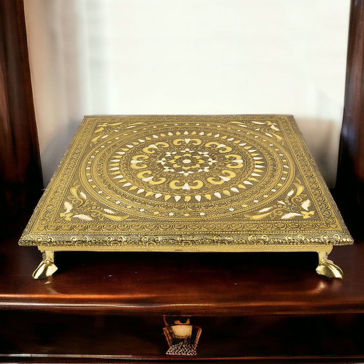 Meenakari Wooden Chowki | India’s Largest Pooja Accessories Brand – www.satvikstore.in
