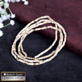 Sacred double-layer Tulsi Kanthi Mala made from natural Tulsi wood beads for spiritual wear and devotion. India’s Largest Pooja Accessories Brand – www.satvikstore.in

