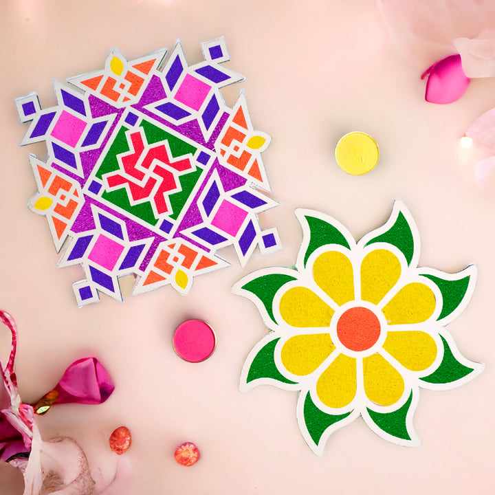 Set of 2 Rangoli Pallets | India’s Largest Pooja Accessories Brand – www.satvikstore.in