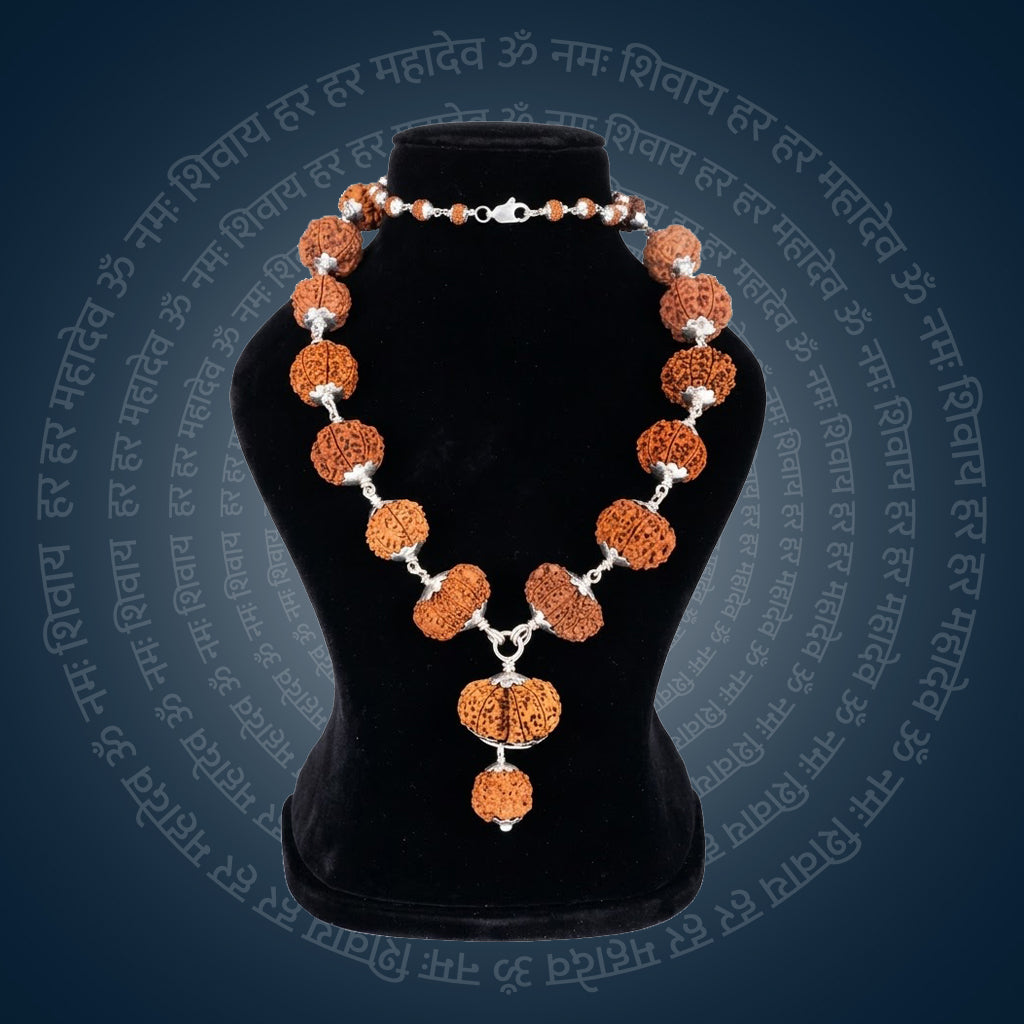 Siddha Mala with 1 Mukhi Underdeveloped Nepal collector grade full Rudraksha mala. India’s Premium Rudraksha Jap Mala Brand - www.satvikstore.in