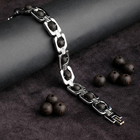 Silver Plated Karungali Bracelet Unisex Spiritual Jewelry for Positive Energy and Protection India’s Largest Puja Accessories Brand- www.satvikstore.in