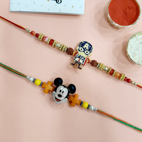 Superhero and cartoon kids Rakhi combo pack India’s Largest Pooja Accessories Brand – www.satvikstore.in
