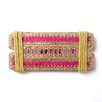 Pink Mirror Work Jhula Patri for Hariyali Teej