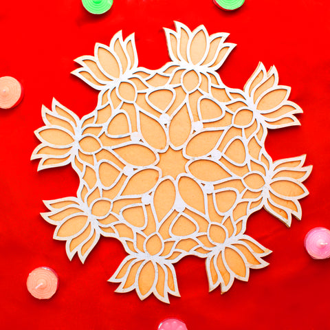 Wooden rangoli stencil | India’s Largest Pooja Accessories Brand – www.satvikstore.in