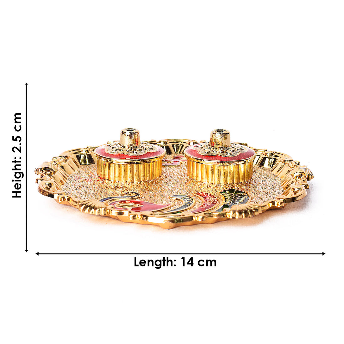 Exquisite Kumkum Holder Adorned with Tradition