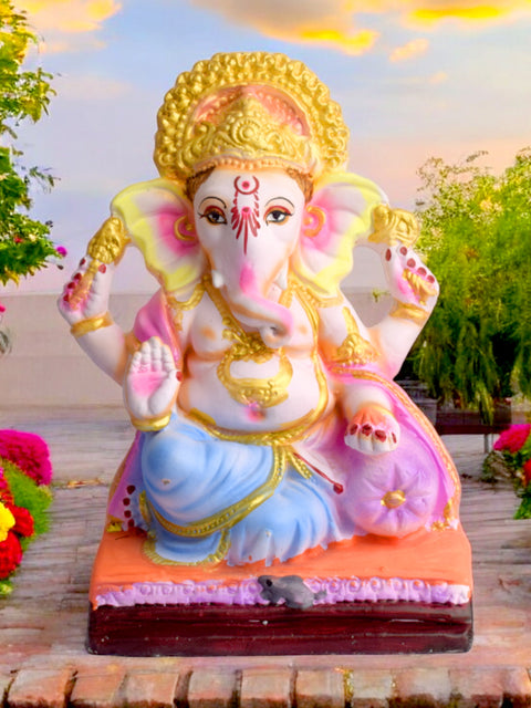  10.4-inch eco-friendly Ganesha idol| India’s Largest Pooja Accessories Brand – www.satvikstore.in