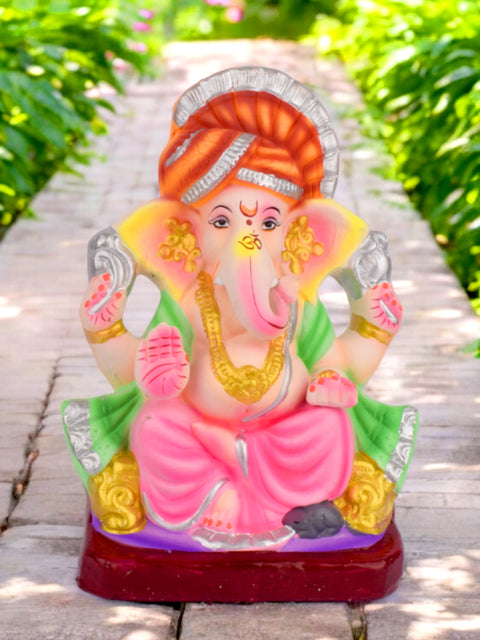 10.8-inch eco-friendly Vighneshvara Ganesha idol | India’s Largest Pooja Accessories Brand – www.satvikstore.in