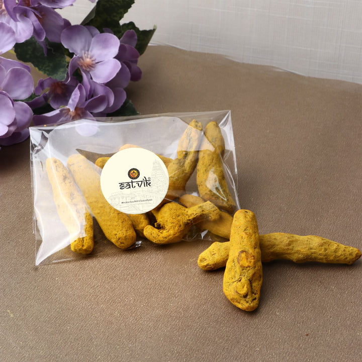 Turmeric Root (Haldi Ganth) 50 Grams Puja Store Online Pooja Items Online Puja Samagri Pooja Store near me www.satvikstore.in