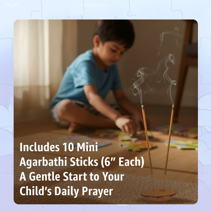 Ganesha with Kids Jigsaw Puzzle for Children's Learning and Fun