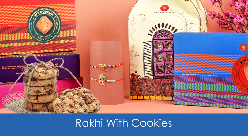 Rakhi with Cookies: Delight your brother with a combo of Rakhi and Cookies from Satvikstore.in