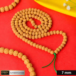 semi Pathariya Rudraksha Mala with natural brown beads for meditation and spiritual chanting. India’s Premium Rudraksha Jap Mala Store- www.satvikstore.in
