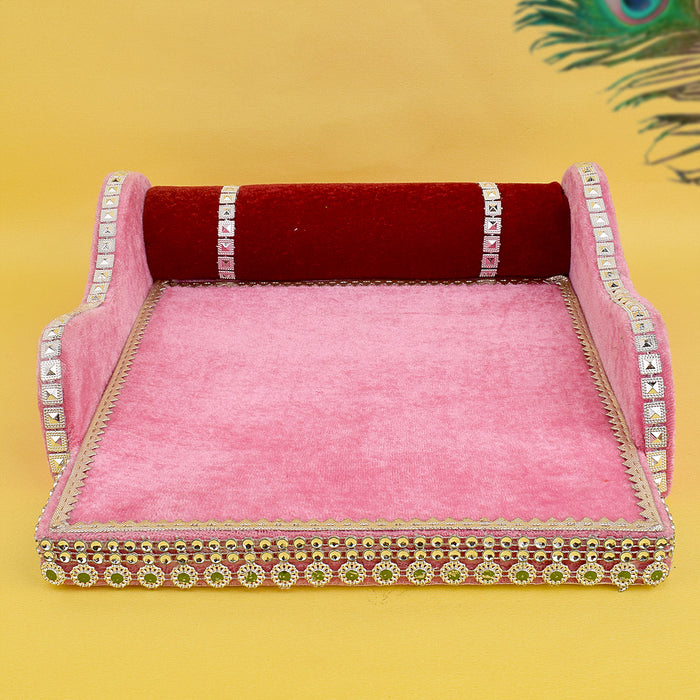 Medium Velvet Bed for Laddu Gopal | India’s Largest Pooja Accessories Brand – www.satvikstore.in