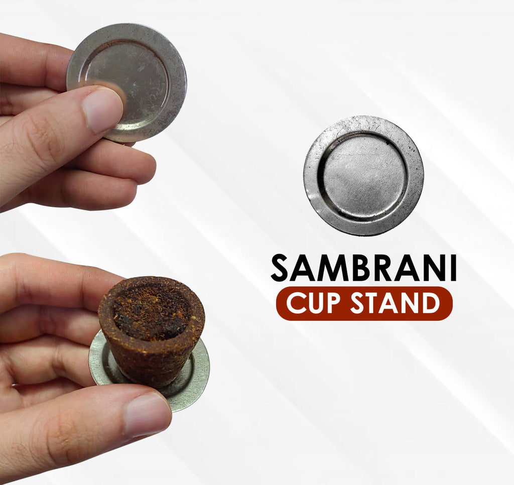 Sambrani Cup with Guggle,loban and flowers (Coal Free) Puja Store Online Pooja Items Online Puja Samagri Pooja Store near me www.satvikstore.in
