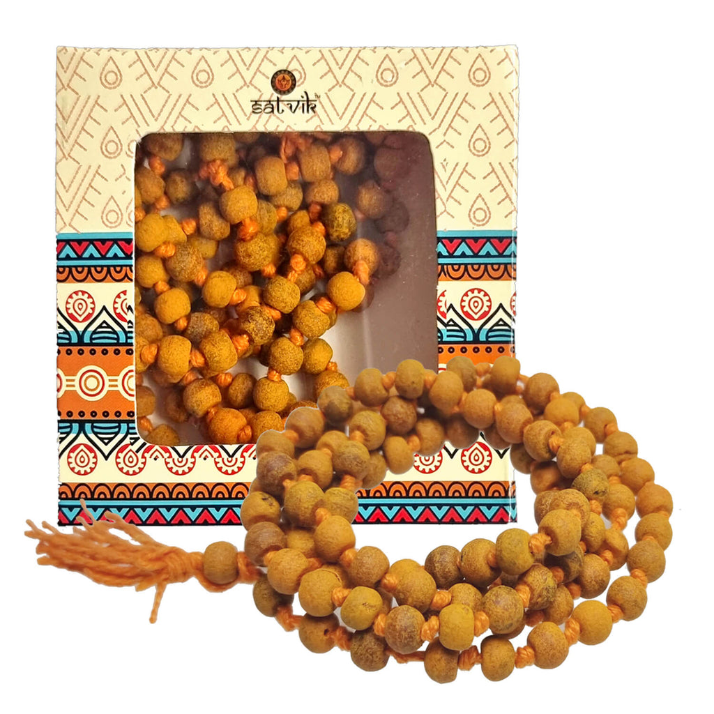 Natural Haldi (Turmeric ) Mala (108 Beads Puja Store Online Pooja Items Online Puja Samagri Pooja Store near me www.satvikstore.in