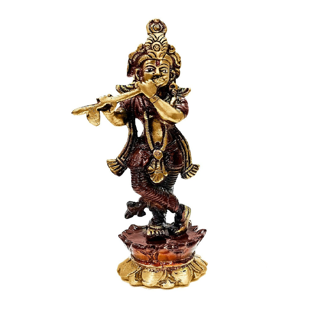 Brass Krishna Idol Puja Store Online Pooja Items Online Puja Samagri Pooja Store near me www.satvikstore.in