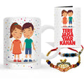 Rakhi with Mug Gift Combo Set Puja Store Online Pooja Items Online Puja Samagri Pooja Store near me www.satvikstore.in