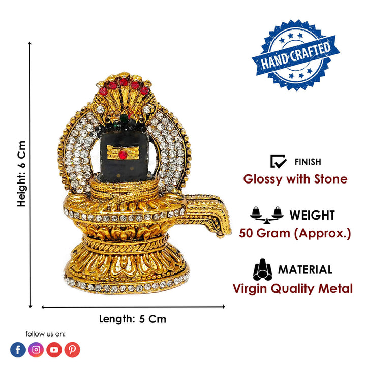 Metal Shivling with Sheshnag Puja Store Online Pooja Items Online Puja Samagri Pooja Store near me www.satvikstore.in