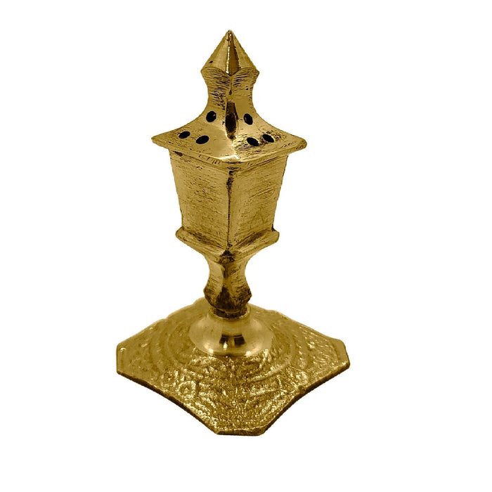 3-inch pure brass agarbatti stick stand, compact and elegant design for securely holding incense sticks during pooja, meditation, or daily rituals. 
India’s Largest Pooja Accessories Brand – www.satvikstore.in 