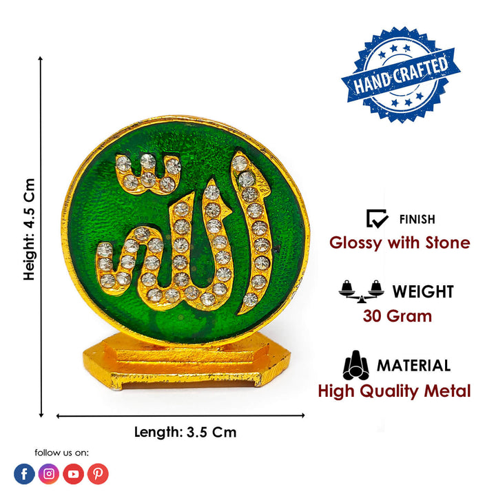 Allah Sign Car Dashboard Puja Store Online Pooja Items Online Puja Samagri Pooja Store near me www.satvikstore.in
